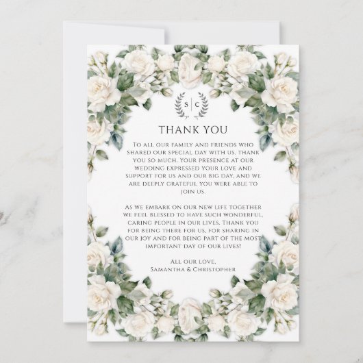 Jardin Mariage Verdure et Merci Rose (Devant)