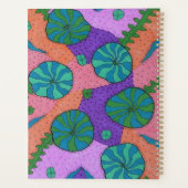 Jardin marin rétro en orange et violet  (Dos)