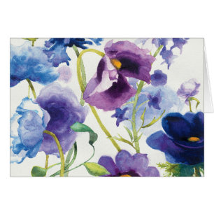 Jardin mélangé bleu et pourpre