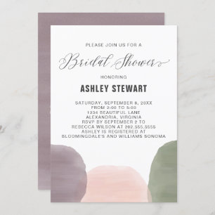 Jardin moderne aquarelle nuptiale invitation douch