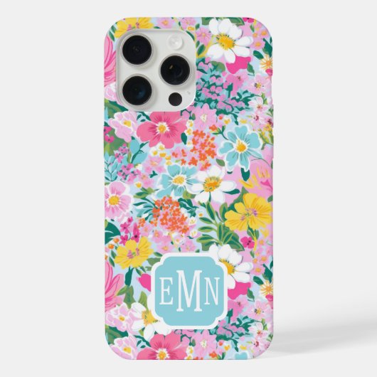 Jardin Moderne Coloré Monogrammé (Verso)
