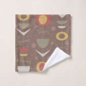 Jardin moderne du milieu du siècle Brown (Gant de toilette)
