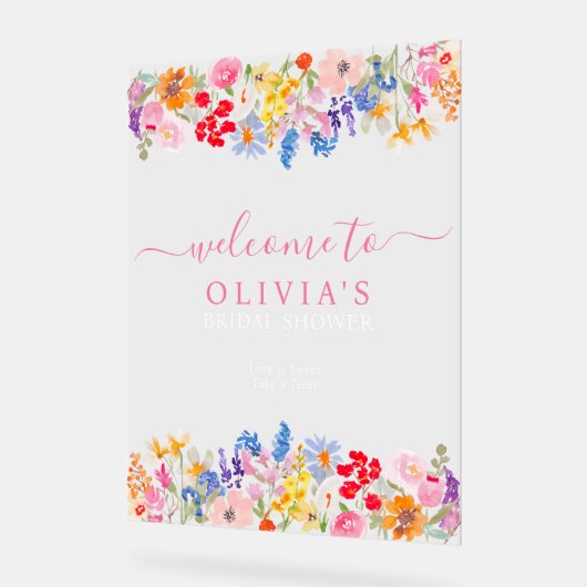 Jardin moderne fleur sauvage écriture de mariée bi (Angle)