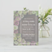 Jardin MODERNE Hellebore Faire-part de mariage en (Debout devant)