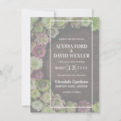 Jardin MODERNE Hellebore Faire-part de mariage en (Devant)