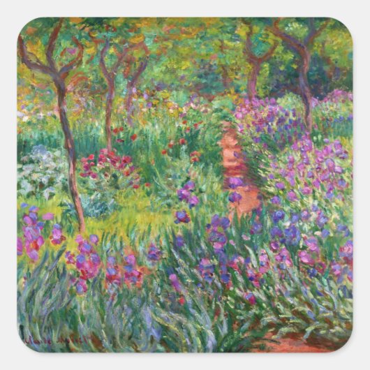 Jardin Monet Iris de Giverny Stickers (Devant)
