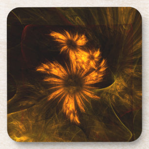 Jardin Mystique Art Abstrait Dessous de verre Cork