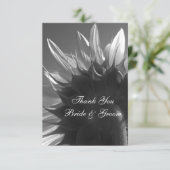 Jardin noir et blanc Mariage de tournesol Merci (Debout devant)