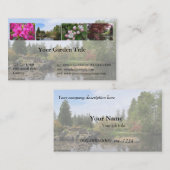 Jardin, Parc, carte de visite de loisirs (Devant / Derrière)