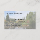 Jardin, Parc, carte de visite de loisirs (Dos)