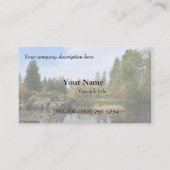 Jardin, Parc, carte de visite de loisirs (Dos)