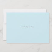 Jardin personnalisable Invitation de fête d'annive (Dos)