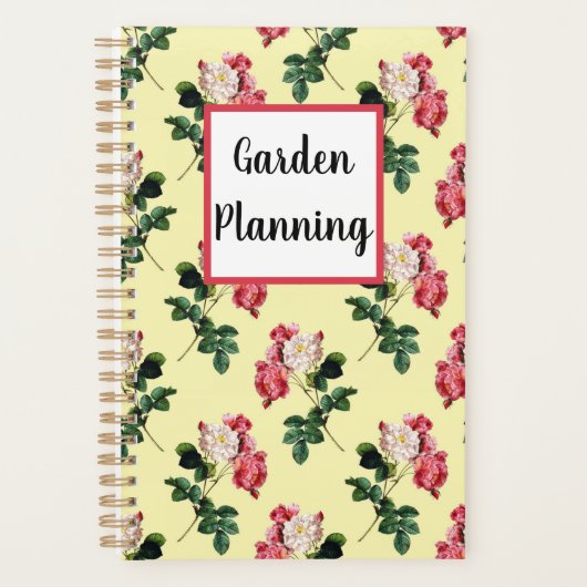 Jardin Planification Vintage Fleur Jaune Motif (Devant)