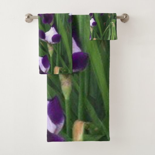 Jardin pourpre d'Iris (En situation)
