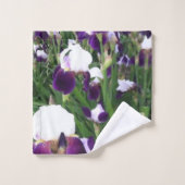 Jardin pourpre d'Iris (Gant de toilette)