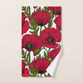 Jardin Red Poppy 2 (Serviette à main)