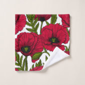 Jardin Red Poppy 2 (Gant de toilette)