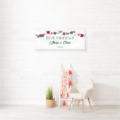 jardin romance fleurs mariage blanc Bannière (En situation)