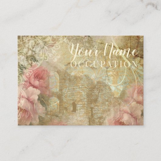 Jardin romantique - Carte de visite (Devant)
