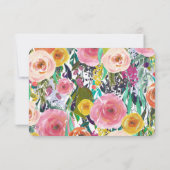 Jardin romantique Fleurs colorées RSVP