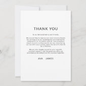 Jardin Romantique Minimaliste Merci (Dos)