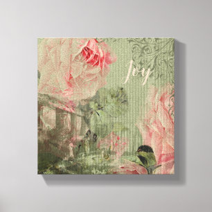 Jardin romantique - Toile Enveloppée