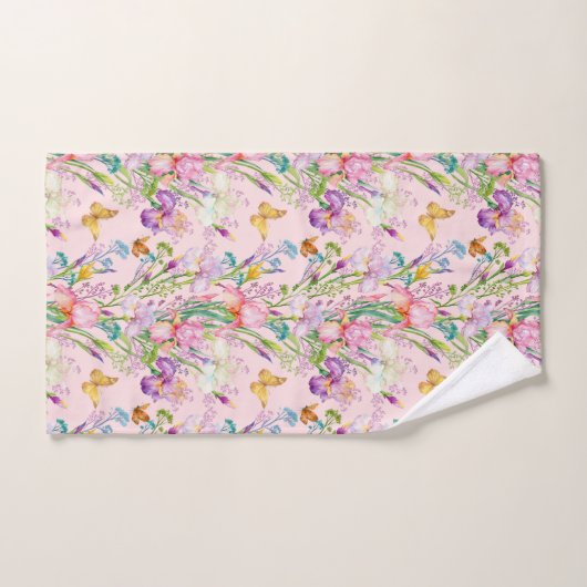 Jardin rose (Serviette à main)