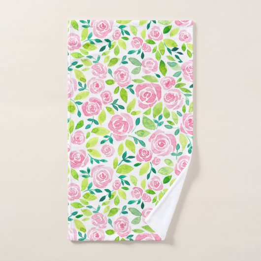 Jardin rose (Serviette à main)