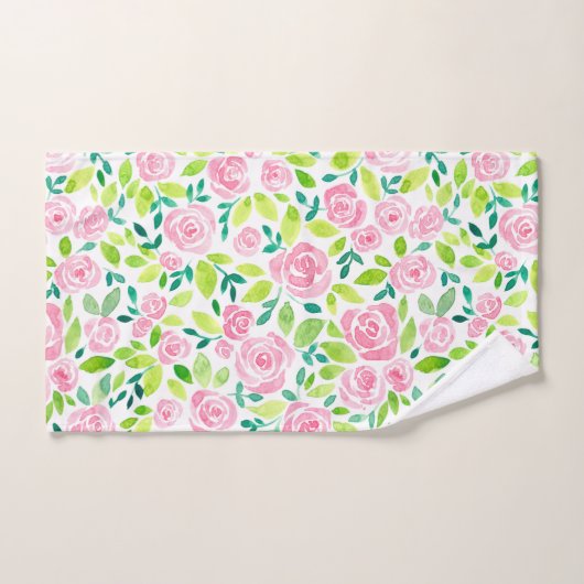 Jardin rose (Serviette à main)