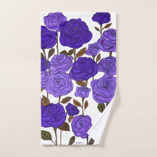 Jardin rose (Serviette à main)