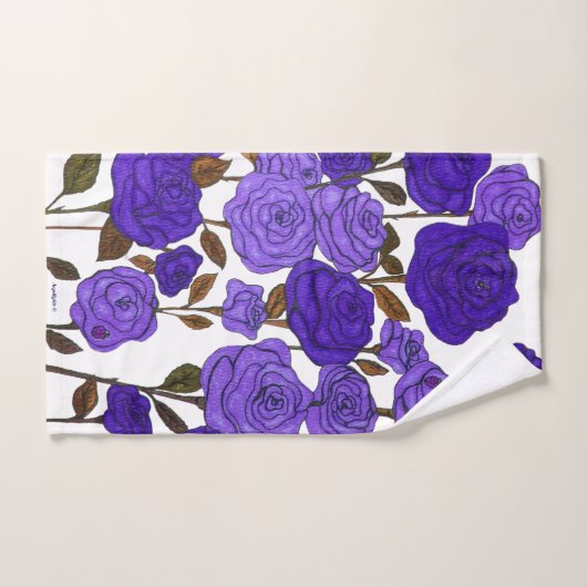 Jardin rose (Serviette à main)