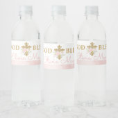 Jardin rose Baptême Bouteille d'eau Étiquettes (Bouteilles)