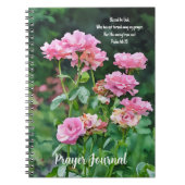 Jardin rose Bible Verse Journal de prière (Devant)