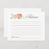 Jardin rose | Carte conseil (Devant / Derrière)