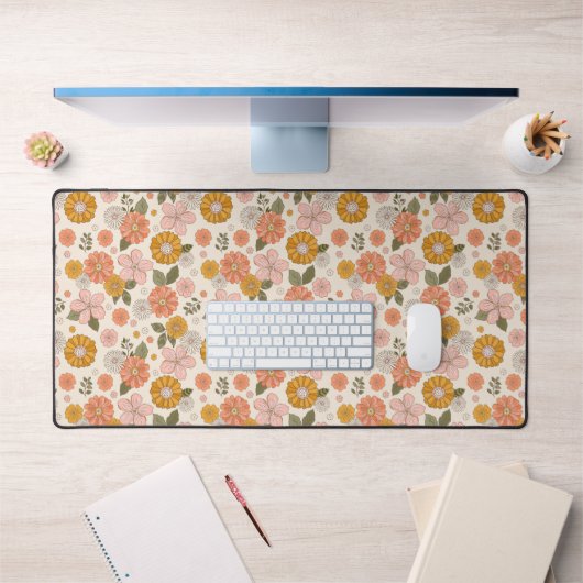 Jardin rose et orange Motif (Bureau 1)