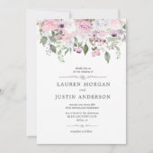 Jardin rose | FAIRE-PART DE MARIAGE (Devant)