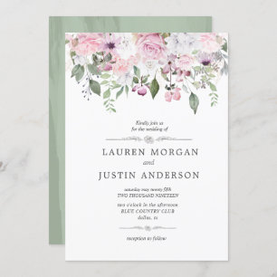 Jardin rose   FAIRE-PART DE MARIAGE