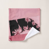 Jardin rose fractal (Gant de toilette)