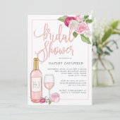 Jardin Rosé | Invitation de douche nuptiale (Debout devant)