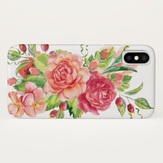 Jardin rose iPhone / coque ipad (Dos (Horizontal))
