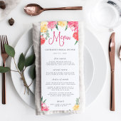 Jardin Rosé | Menu Fête des mariées