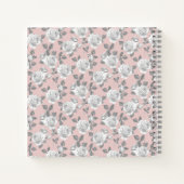 Jardin rose Monogramme Carnet rose (Dos)