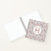 Jardin rose Monogramme Carnet rose (Intérieur)