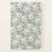 Jardin rose Monogramme Sage Green Planner (Dos)