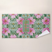 Jardin rose Mosaïque Serviettes de bain (Serviette de bain)