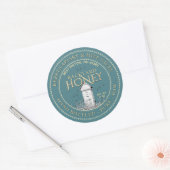 Jardin ruches Miel Étiquette main embouteillée Raw (Enveloppe)