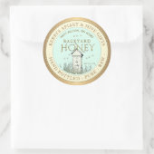 Jardin ruches Miel Étiquette main embouteillée Raw (Sac)