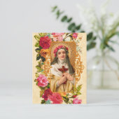 Jardin Saint Rose Carte postale en Jaune (Debout devant)