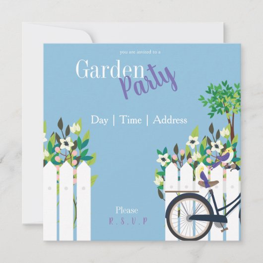 Jardin secret| Invitations de Garden Party (Devant)