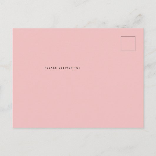 Jardin simple bébé Q BBQ douche rose Invitation (Dos)